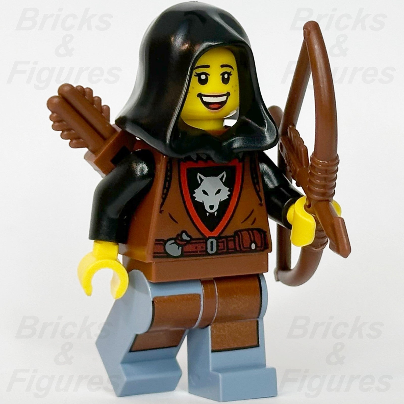 LEGO® Castle Wolfpack Minifigure Female Bow Quiver 910057 Series 6 bdp281 Hood0