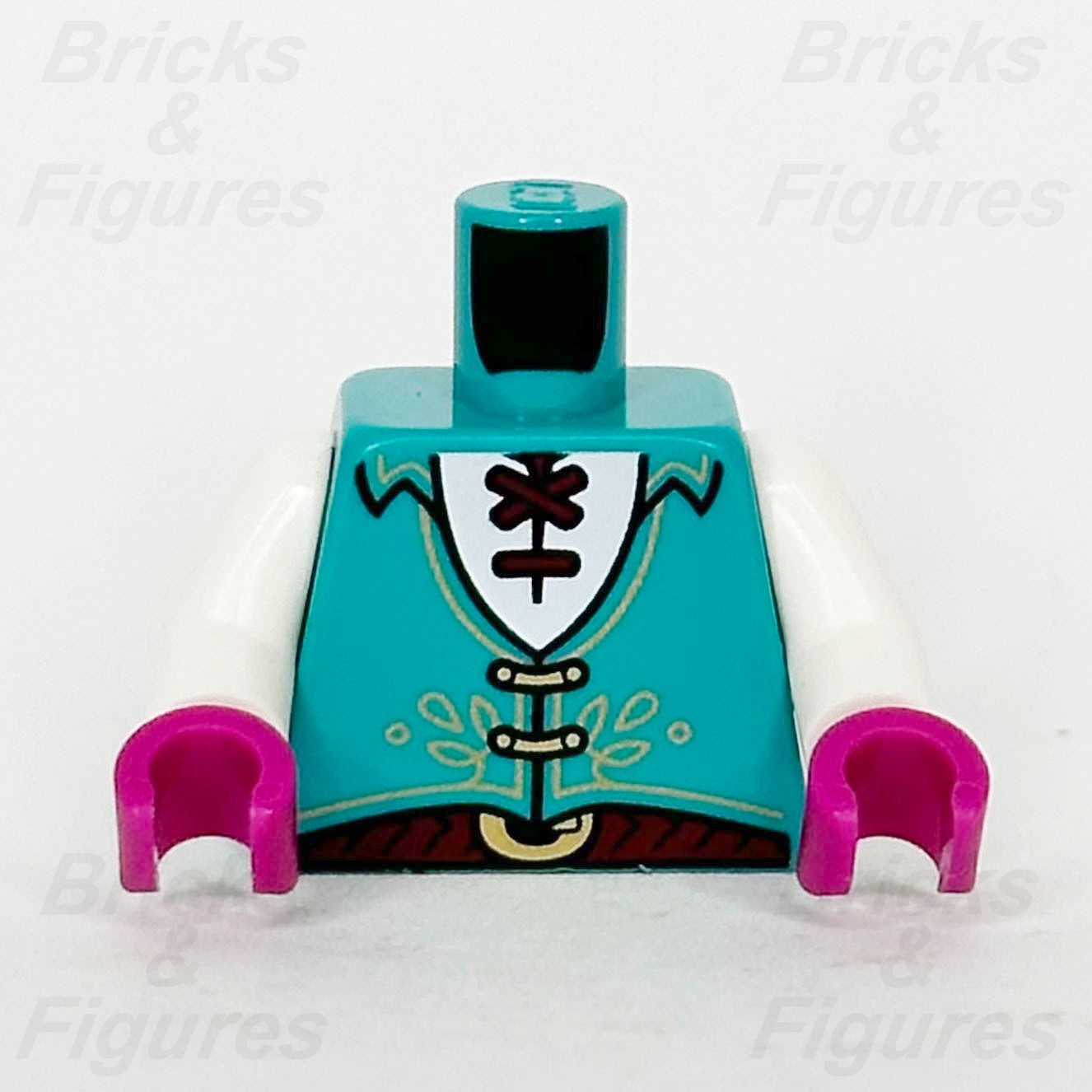 LEGO Dungeons & Dragons Elf Bard Minifigure Torso Part Dark Turquoise Vest 710470