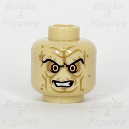 LEGO Star Wars Emperor Palpatine Minifigure Head Part Evil Smile Tan 3626pb11750