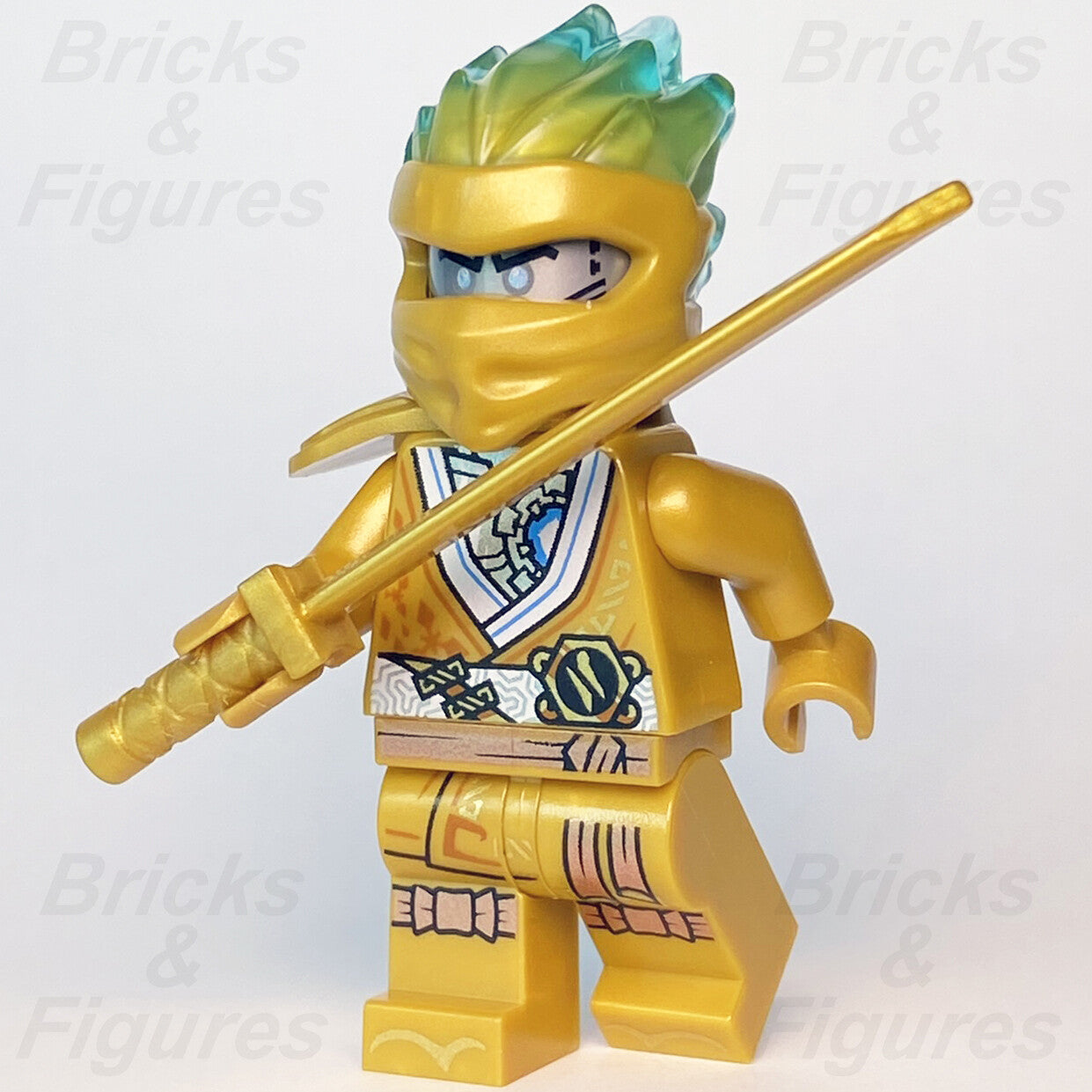 LEGO® Ninjago Zane Minifigure Legacy Golden Ninja 10th Anniversary 71739 Used0