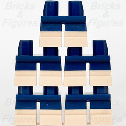 LEGO® Dark Blue Short Legs Light Nougat Boots Minifigure Part Hips Hobbit x 50