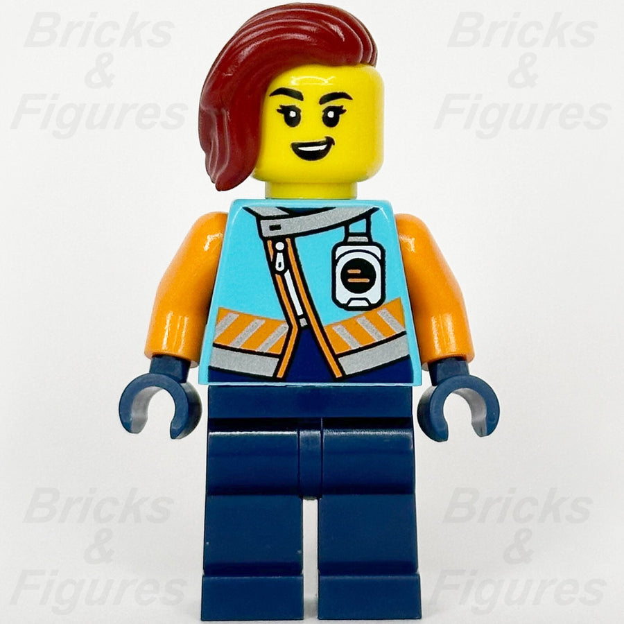 LEGO City Arctic Explorer Minifigure Town Female Dark Red Hair 60379 cty16571