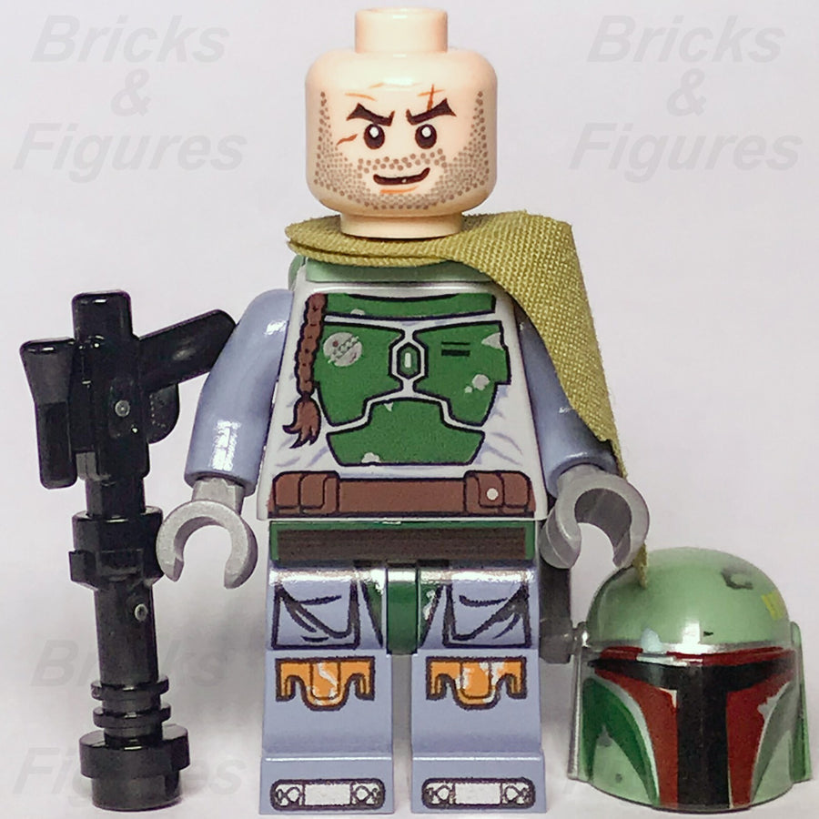 LEGO Star Wars Boba Fett Minifigure Mandalorian Bounty Hunter 75174 sw0822 Used1