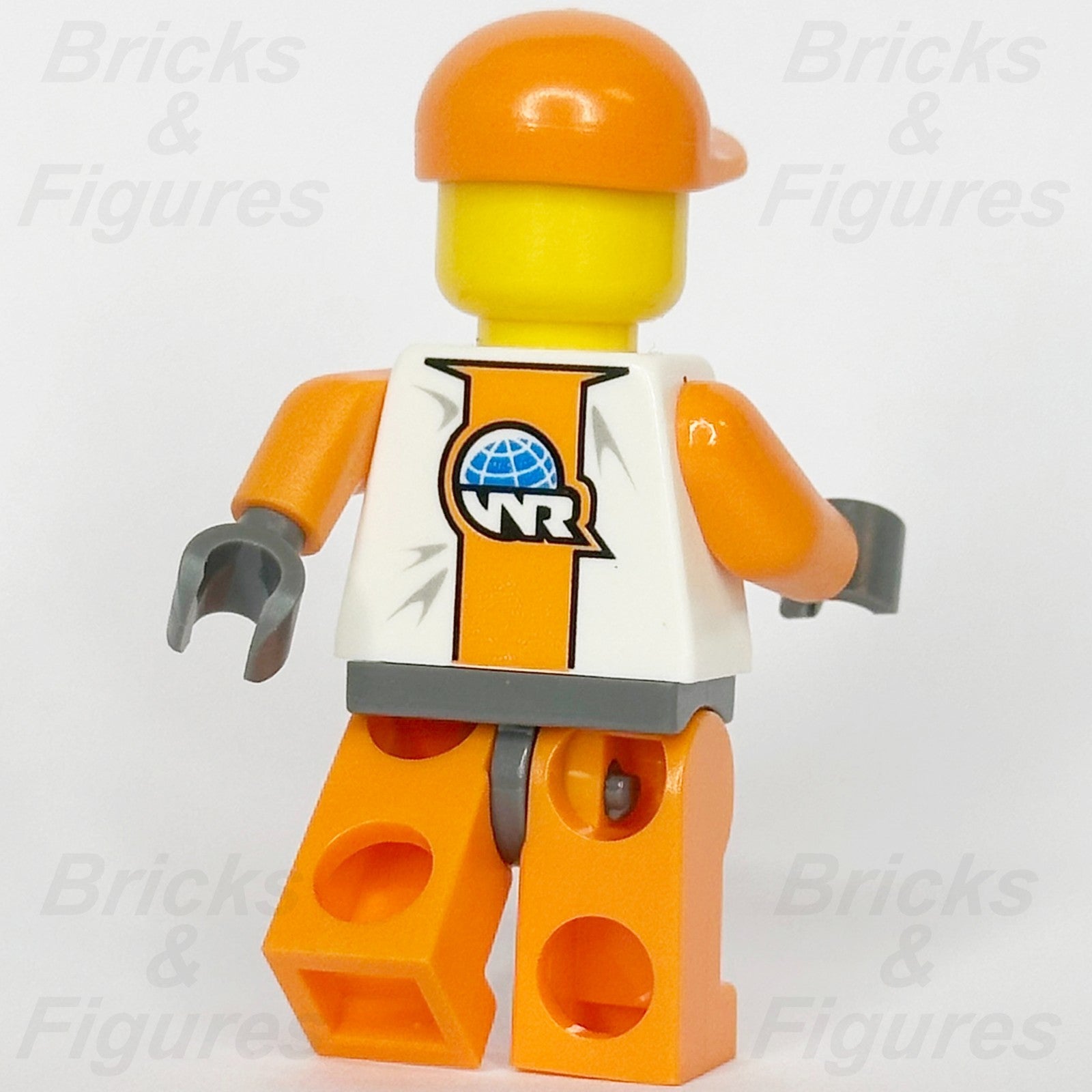 LEGO World Racers Official 2 Minifigure Orange Cap Sunglasses Minifig 8864 wr0152
