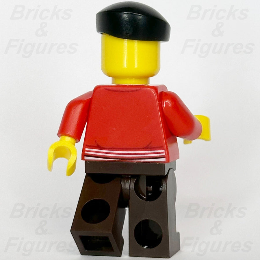 LEGO® City Newsstand Operator Minifigure Beret Creator Expert Town 10278 twn4022