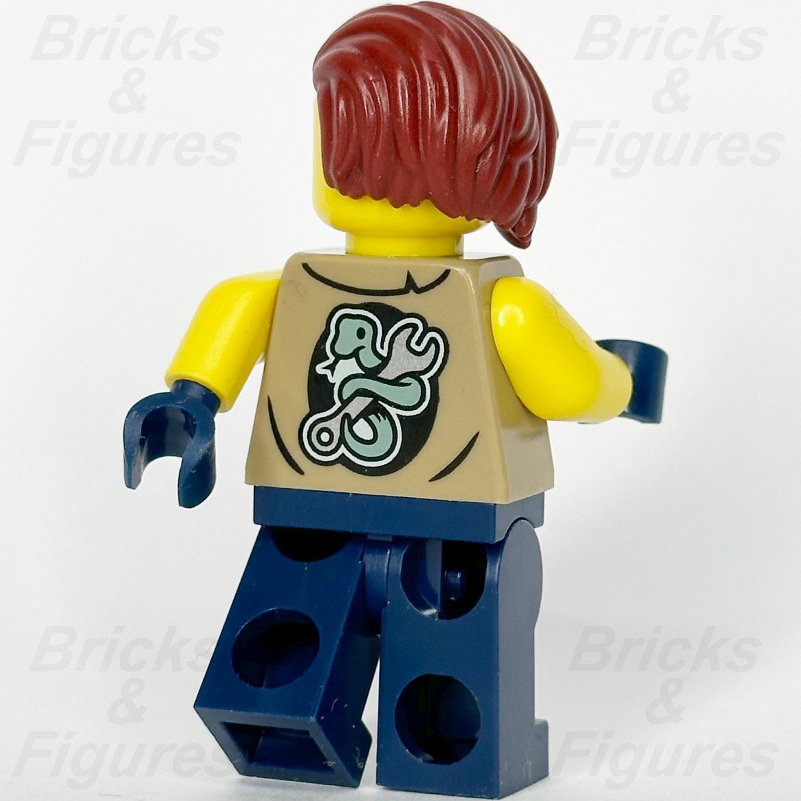 LEGO City Jungle Explorer Minifigure 60437 Female cty1777 Dark Red Hair Tan Vest2