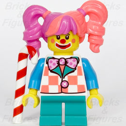 LEGO Clown Girl Minifigure with Candy Cane Build-A-Minifigure BAM 2023 Minifig1