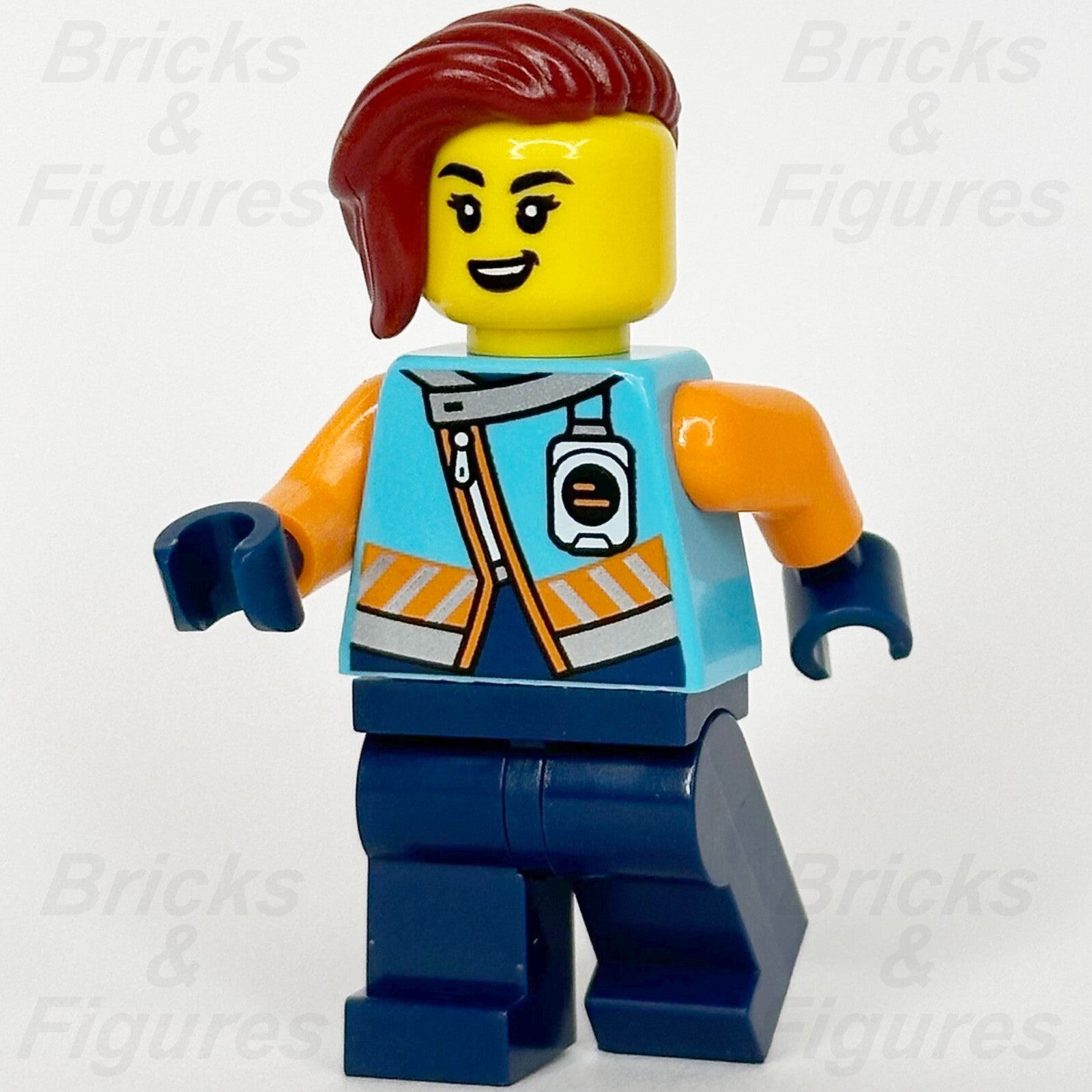 LEGO City Arctic Explorer Minifigure Town Female Dark Red Hair 60379 cty16570
