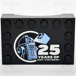 LEGO 25 Years of Star Wars Pattern Minifigure Stand Modified Tile 4 x 6 Part0