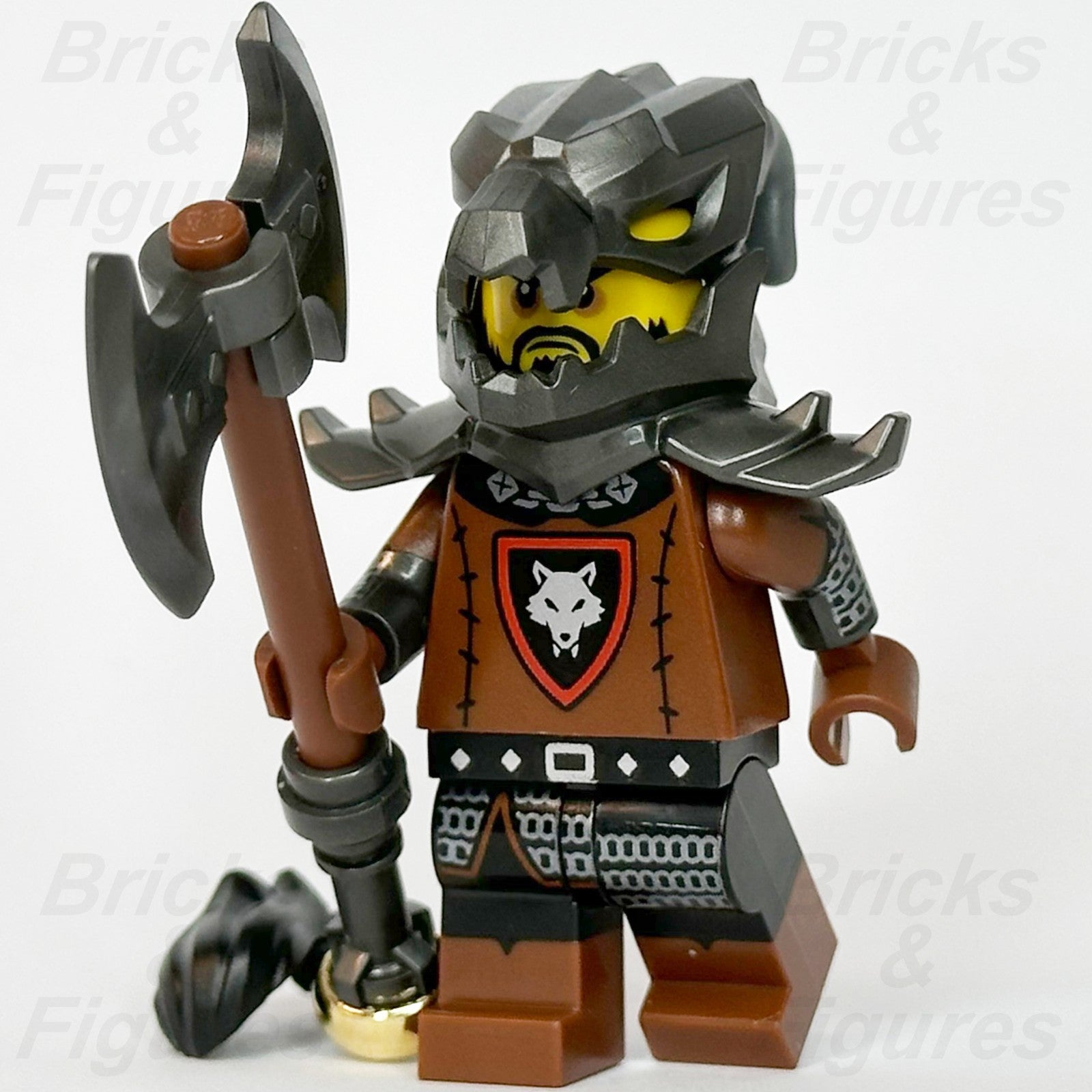 LEGO Castle Wolfpack King Minifigure Leader Battle Axe Outlaw Genuine LEGO Crook1