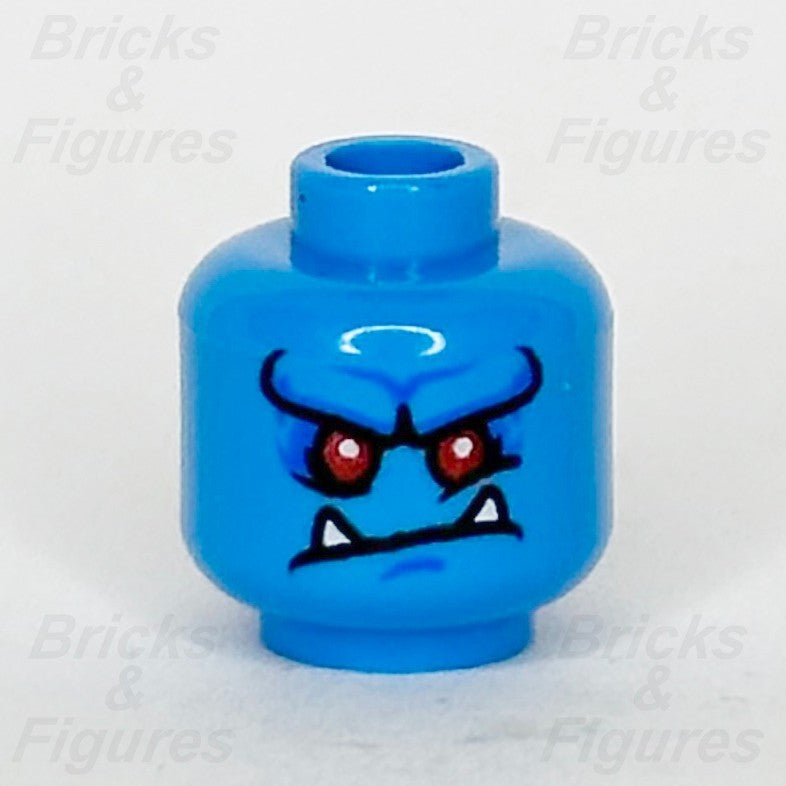 LEGO Monkie Kid Silver Horn Demon (Yin) Minifigure Head Part Red Eyes 800151