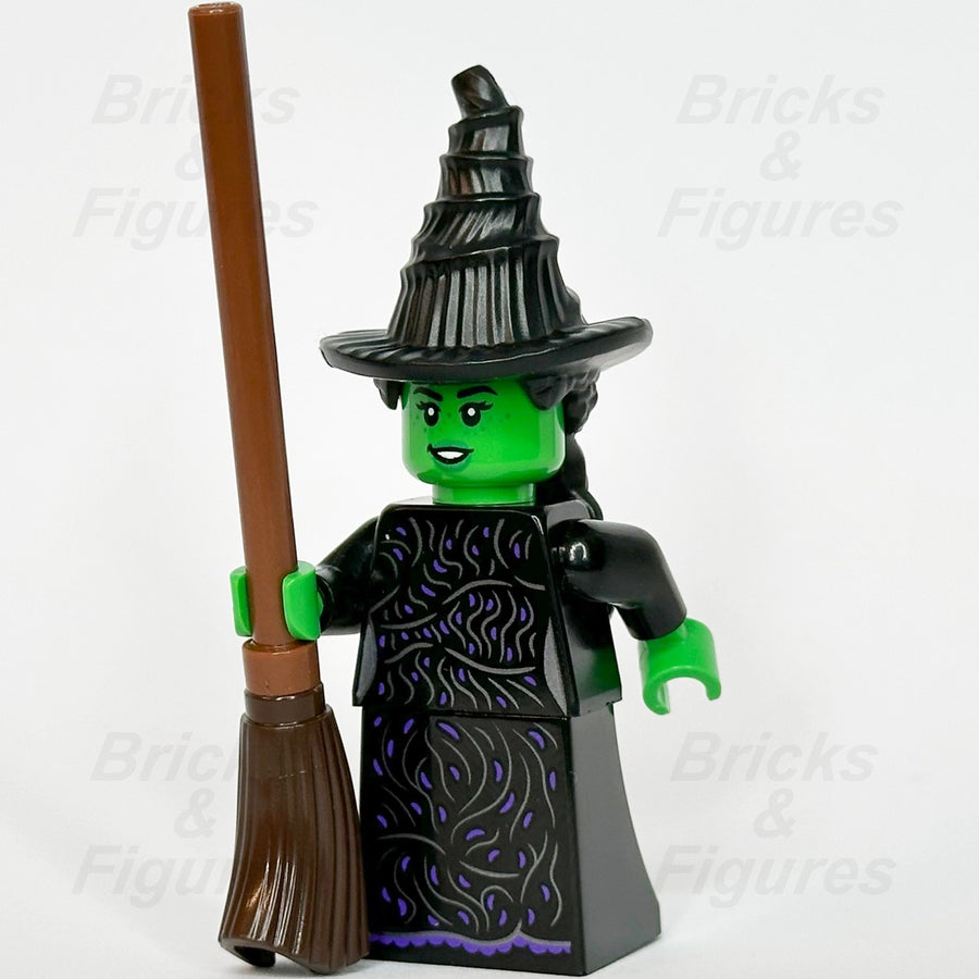 LEGO Wicked Elphaba Minifigure Black Dress Broom Witch of the West 75691 wck0190