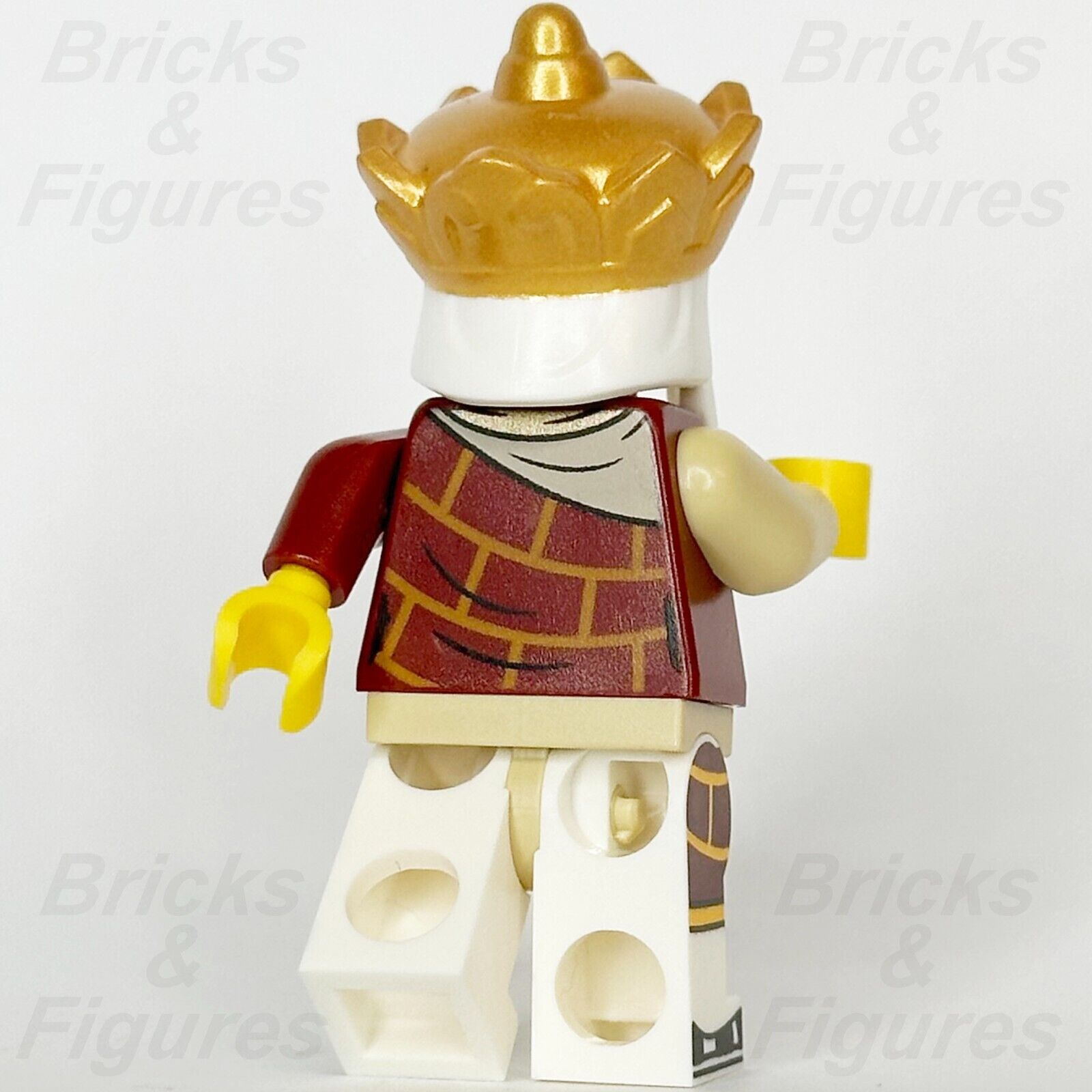 LEGO Monkie Kid Mr. Tang Minifigure Dark Red Robe Gold Headdress 80045 mk120 - Bricks & Figures