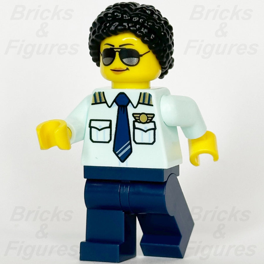 LEGO City Passenger Plane Pilot Minifigure Female Minifig Town 60367 cty16780