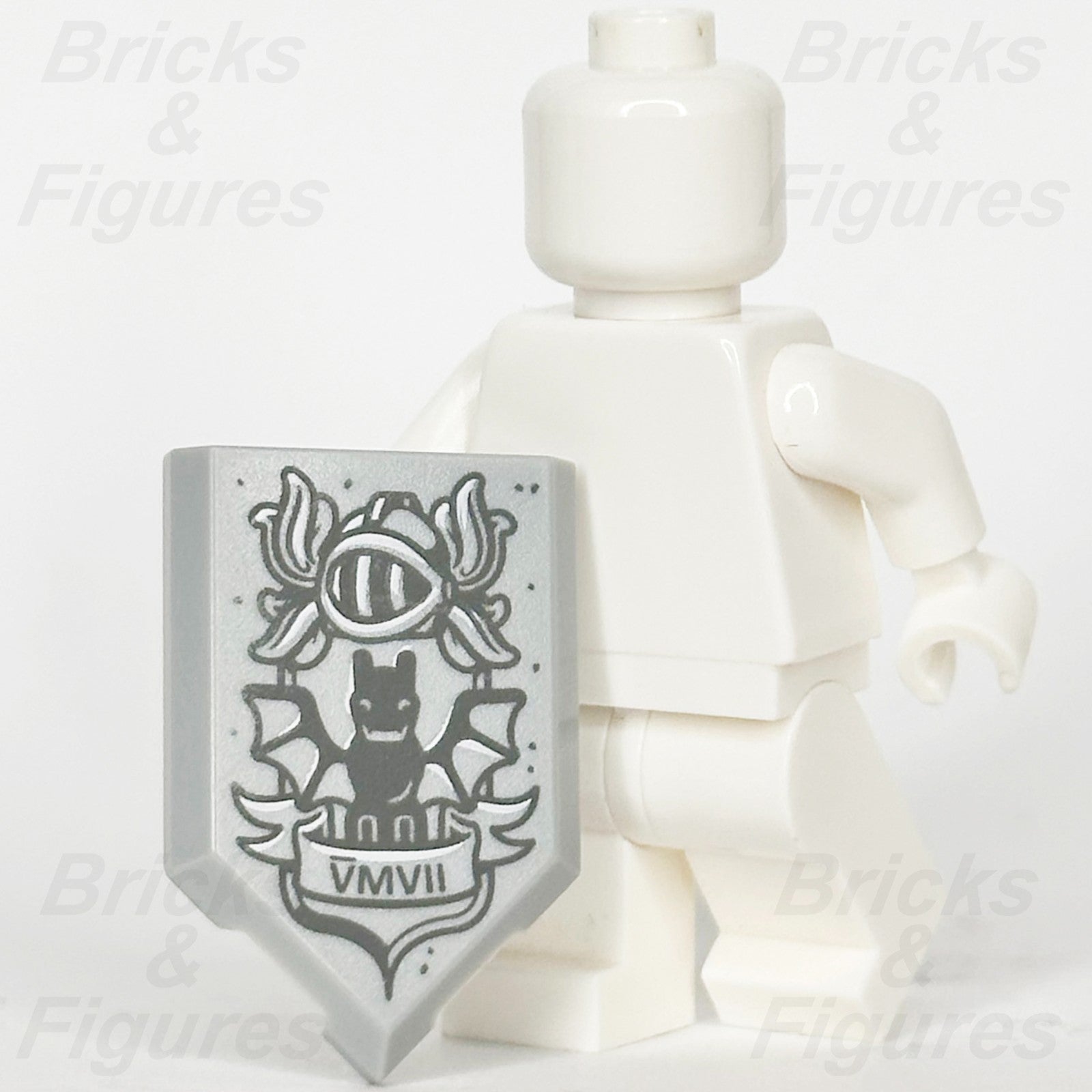 LEGO Castle Helmet Bat VMVII on Scroll Modified Tile 2 x 3 Part Creator 102731