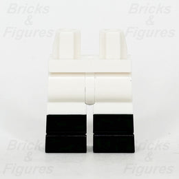 LEGO White Legs Minifigure Part w/ Moulded Black Boots Pattern 77601 64902551