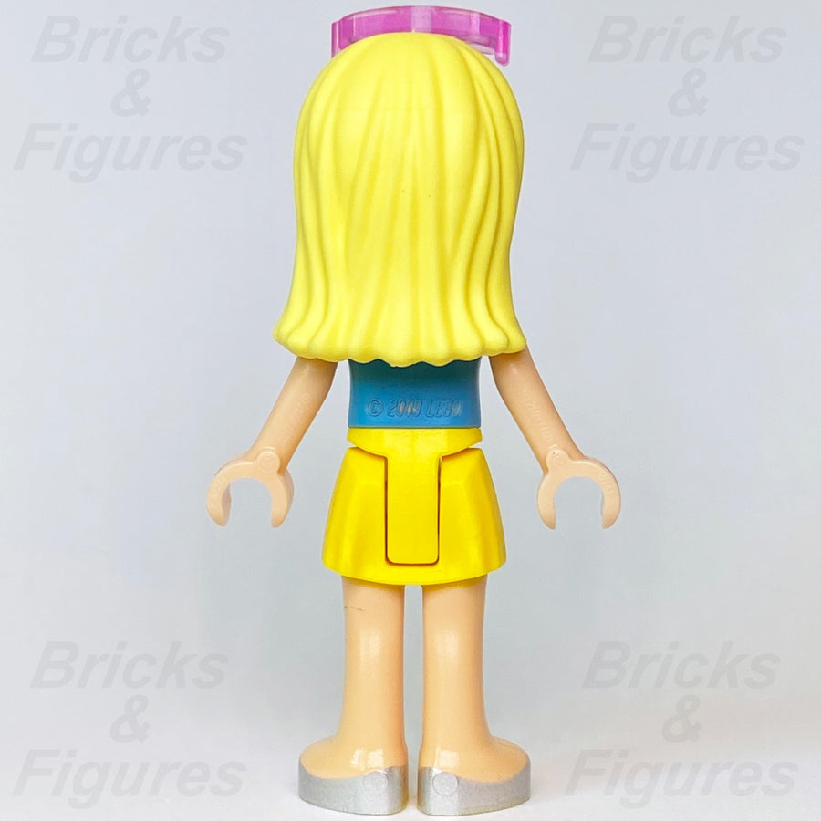 LEGO Friends Stephanie Minifigure Pink Sunglasses Yellow Skirt Blue Top 413752