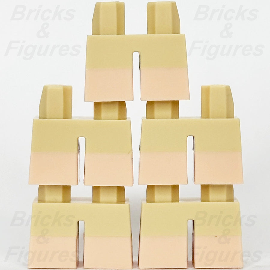 LEGO Tan Short Legs Light Nougat Boots Minifigure Part Hip Hobbit Dobby x 51