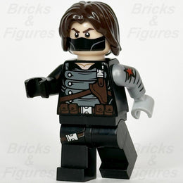 LEGO Super Heroes Winter Soldier Minifigure Bucky Barnes Marvel 5002943 sh181 - Bricks & Figures