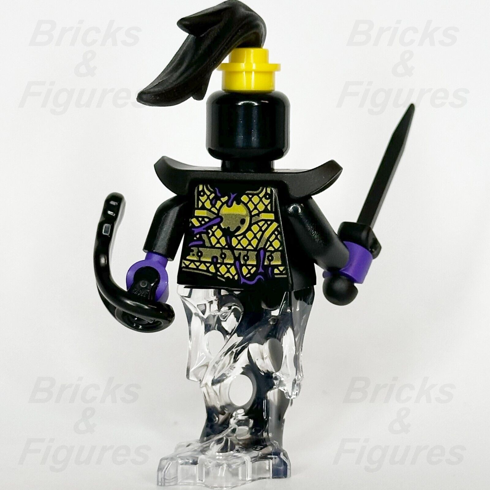 LEGO Monkie Kid Ink General Minifigure Demon Black Sword 80041 80047 80043 mk107 - Bricks & Figures
