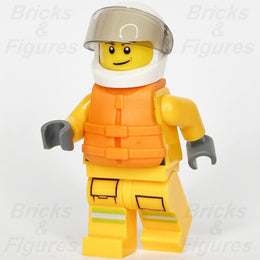 LEGO City Fireman Firefighter Minifigure Fire Life Jacket 30368 cty1157 Town0