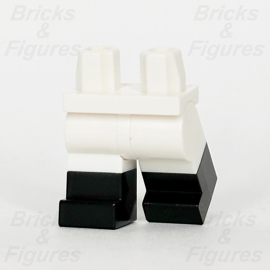 LEGO White Legs Minifigure Part w/ Moulded Black Boots Pattern 77601 64902550