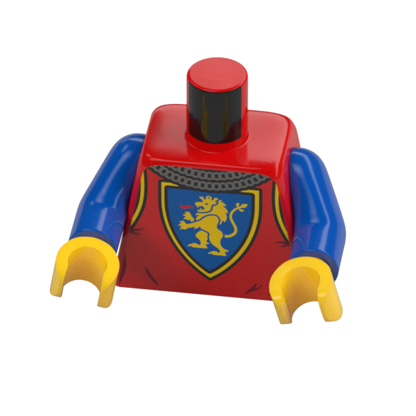 LEGO Minifigure Torso Part 6406251 76382 Castle Lion Knight Body x 1 - Bricks & Figures