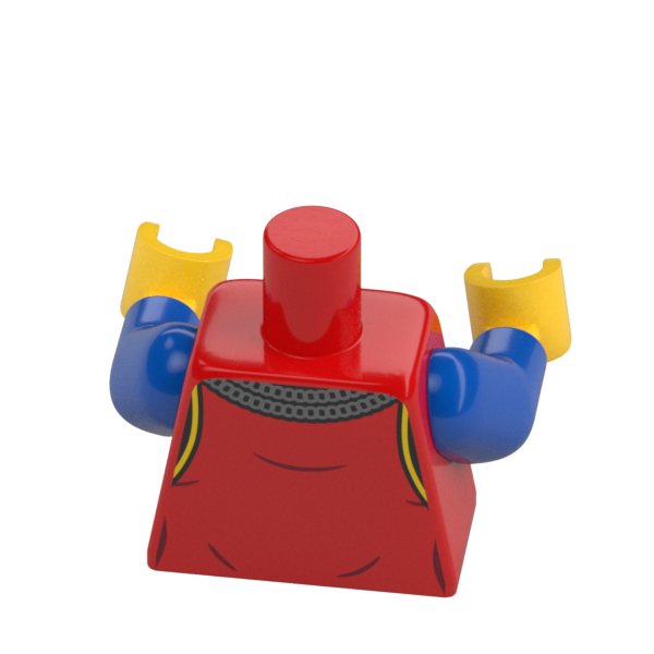 LEGO Minifigure Torso Part 6406251 76382 Castle Lion Knight Body x 1 - Bricks & Figures