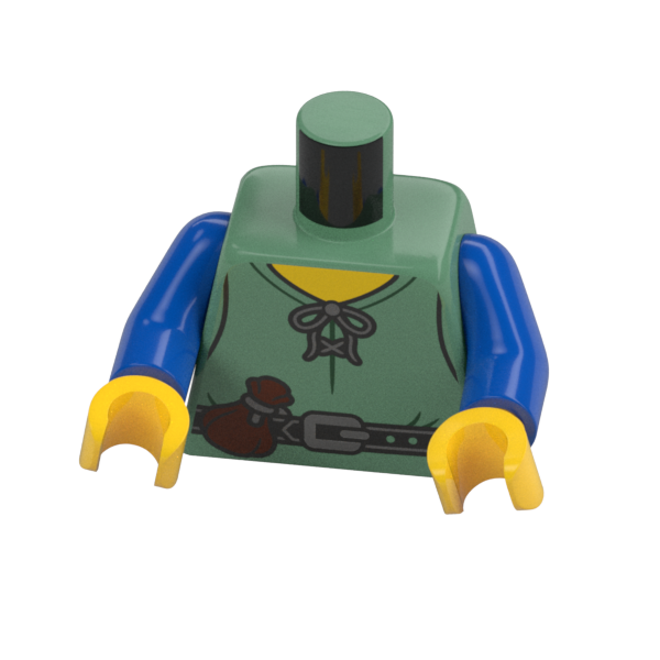 LEGO Minifigure Torso Part 6406106 76382 Peasant Villager Body x 1 - Bricks & Figures