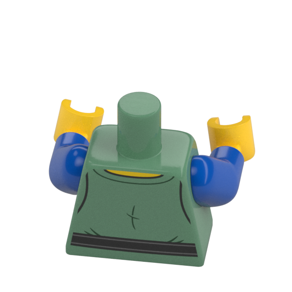 LEGO Minifigure Torso Part 6406106 76382 Peasant Villager Body x 1 - Bricks & Figures