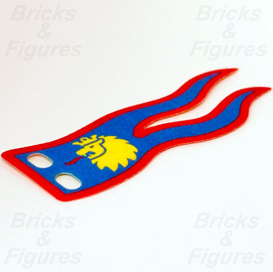 LEGO Lion Knights Flag Castle Part 8 x 3 Yellow Lion Blue Cloth 10305 100731 - Bricks & Figures