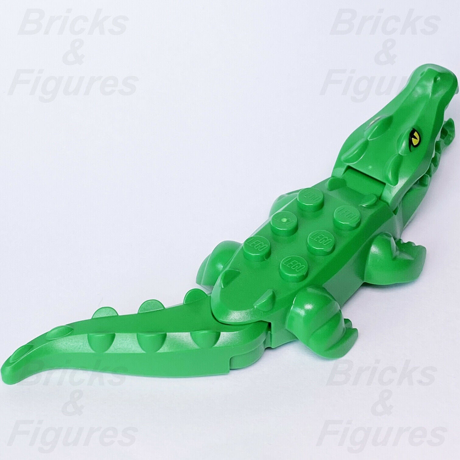 LEGO Town City Alligator Green Wildlife Rescue Crocodile Minifigure Part 60302 - Bricks & Figures