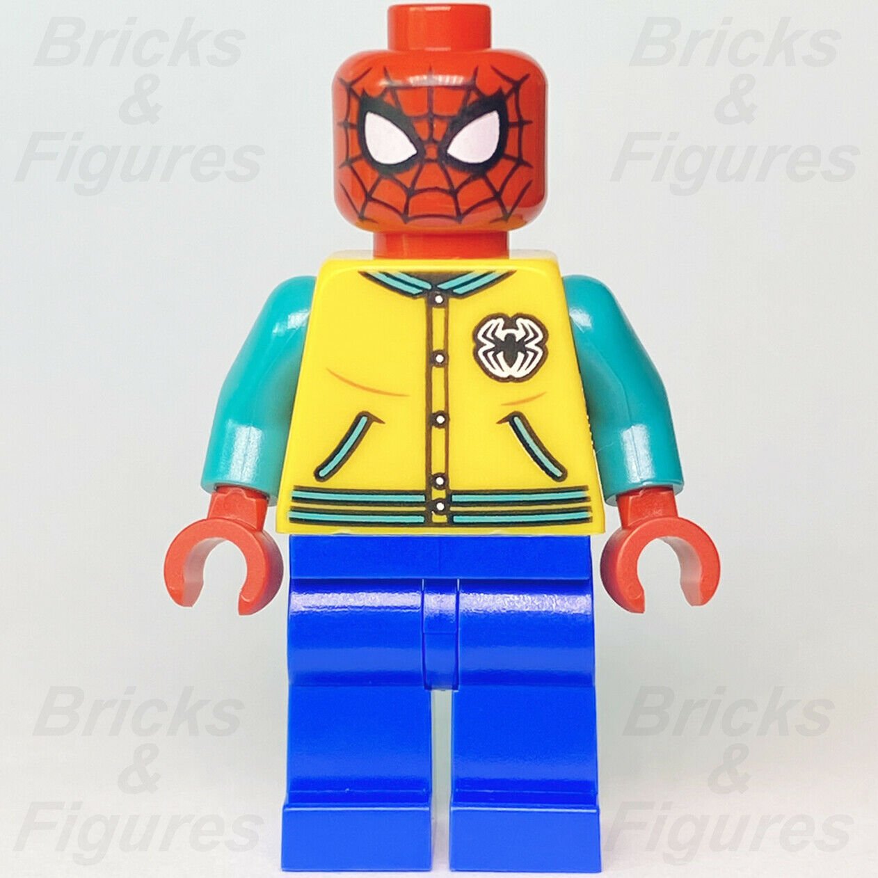 Marvel Super Heroes LEGO Spider-Man with Jacket Avengers Minifigure 76196 sh757 - Bricks & Figures