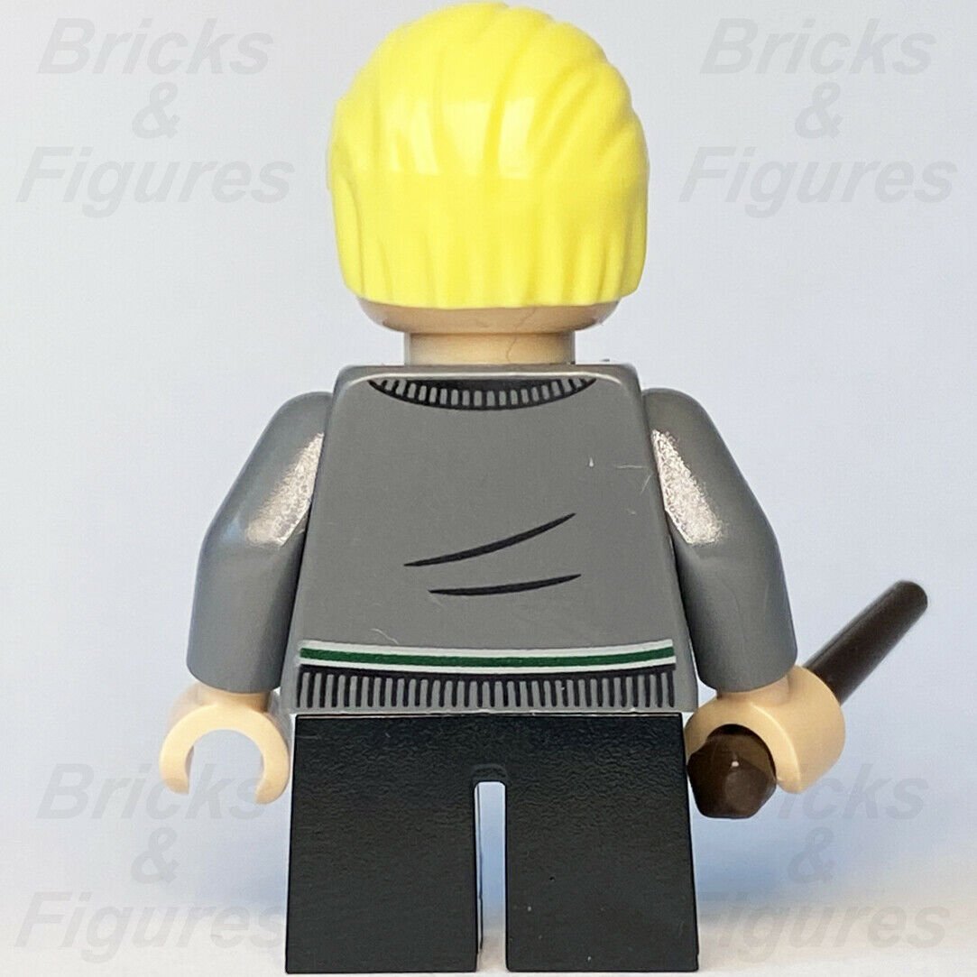 New Harry Potter LEGO Draco Malfoy in Slytherin Sweater Wizard Minifigure 75954 - Bricks & Figures