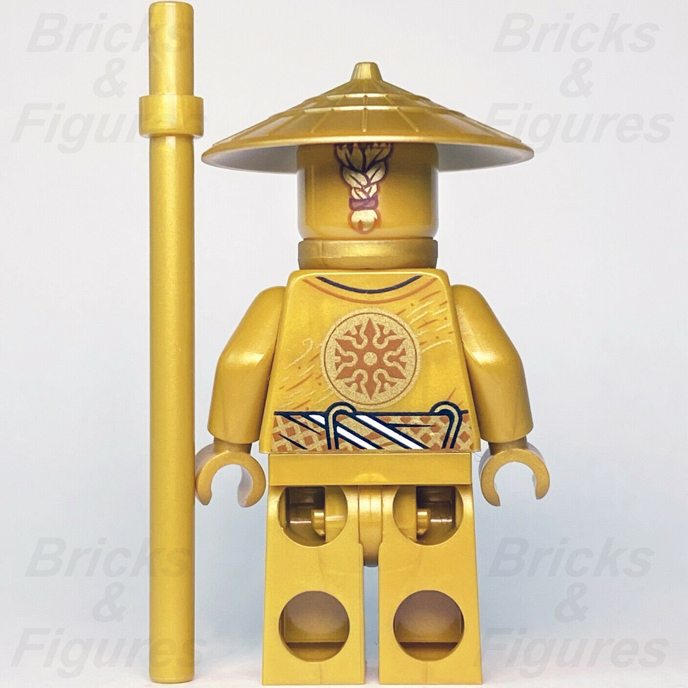 Ninjago LEGO Master Sensei Wu Gold Robe Legacy Golden Minifigure 71741 Rare - Bricks & Figures
