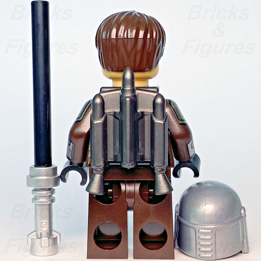 Star Wars LEGO Din Djarin Printed Head The Mandalorian Minifigure 75325 sw1212 - Bricks & Figures