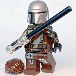 Star Wars LEGO Din Djarin Printed Head The Mandalorian Minifigure 75325 sw1212 - Bricks & Figures