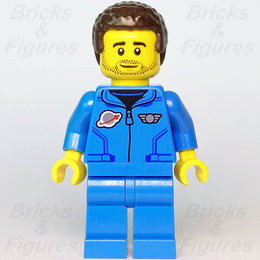 Town LEGO Lunar Research Astronaut Male Space Port Minifigure 60350 cty1412 New - Bricks & Figures