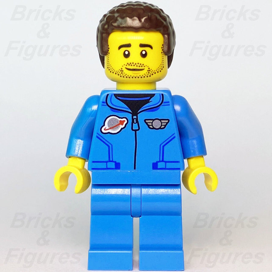 Town LEGO Lunar Research Astronaut Male Space Port Minifigure 60350 cty1412 New - Bricks & Figures