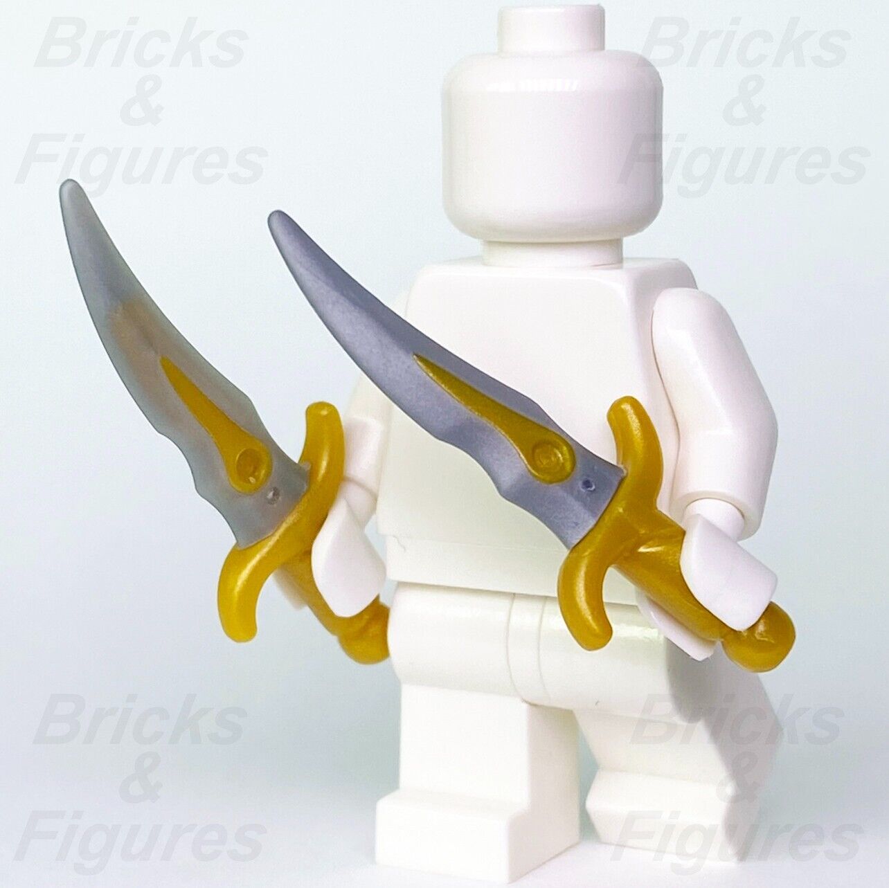 LEGO Elven Dagger Blades Minifigure Weapon Parts The Hobbit 88288c01 Elvish x 2 - Bricks & Figures