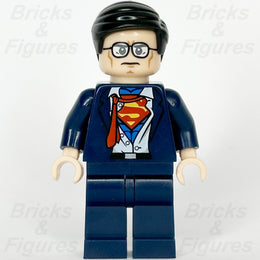 LEGO Super Heroes Clark Kent Minifigure Superman DC Batman 2 sh0083 Suit Glasses1