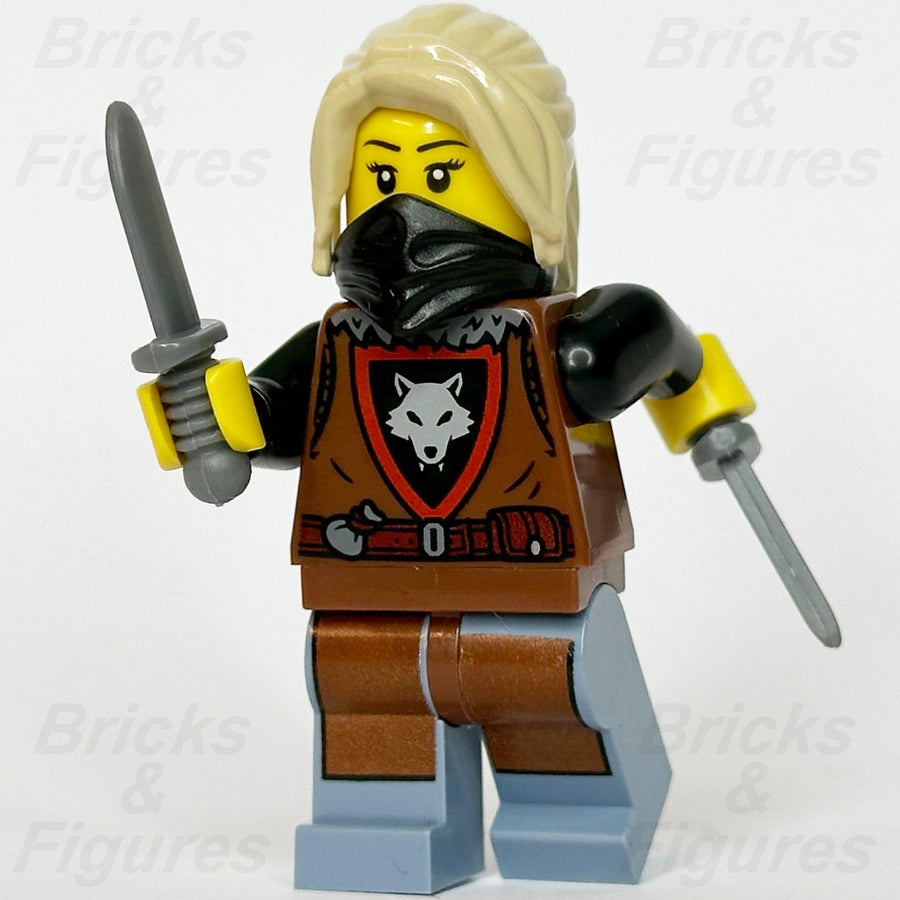 LEGO® Castle Wolfpack Minifigure Female Dagger 910057 Series 6 bdp282 Tan Hair0