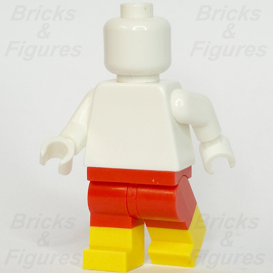 LEGO Red Minifigure Legs Part Moulded Lower Yellow Boots 21019 970c00pb05752