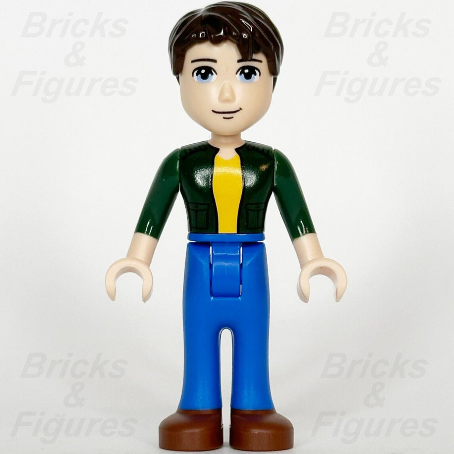 LEGO Friends Joshua Minifigure Blue Pants Green Jumper Brown Shoes 41704 frnd485 - Bricks & Figures