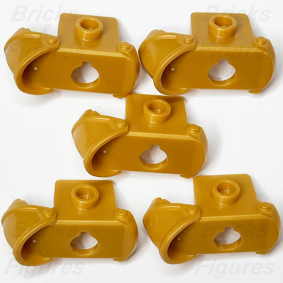 LEGO Castle Minifigure Shoulder Armour Part Pearl Gold Knight Pauldron 65435 x 53