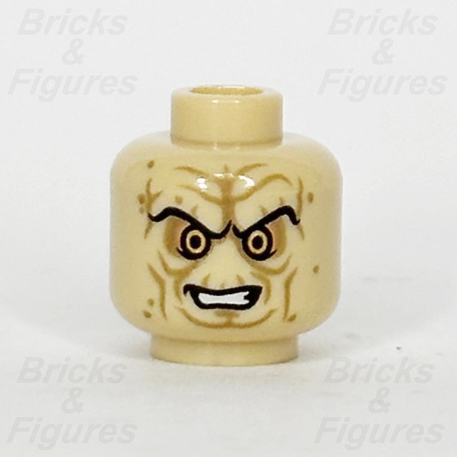 LEGO Star Wars Emperor Palpatine Minifigure Head Part Evil Smile Tan 3626pb11750