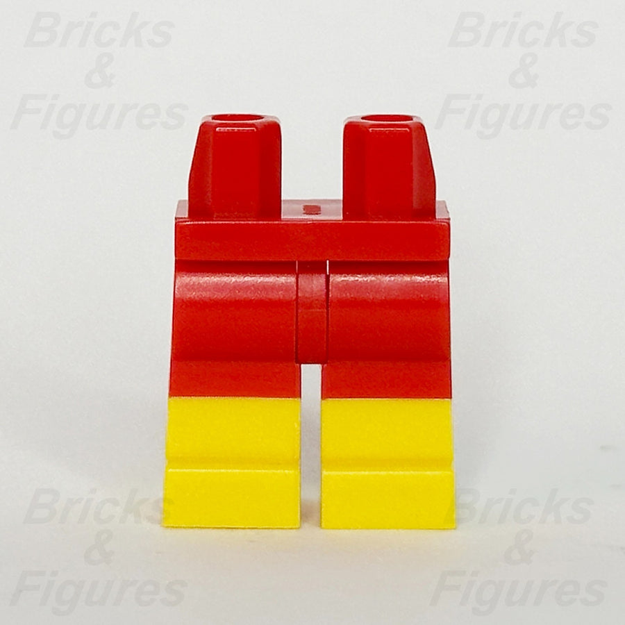 LEGO Red Minifigure Legs Part Moulded Lower Yellow Boots 21019 970c00pb05751
