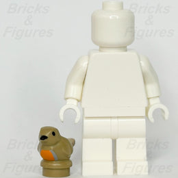 LEGO  Small Dark Tan Bird Animal Minifigure Part Orange Chest Pattern 41835pb053