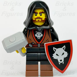 LEGO® Castle Wolfpack Minifigure Male Hammer Shield 910057 Series 6 bdp280 Hood1