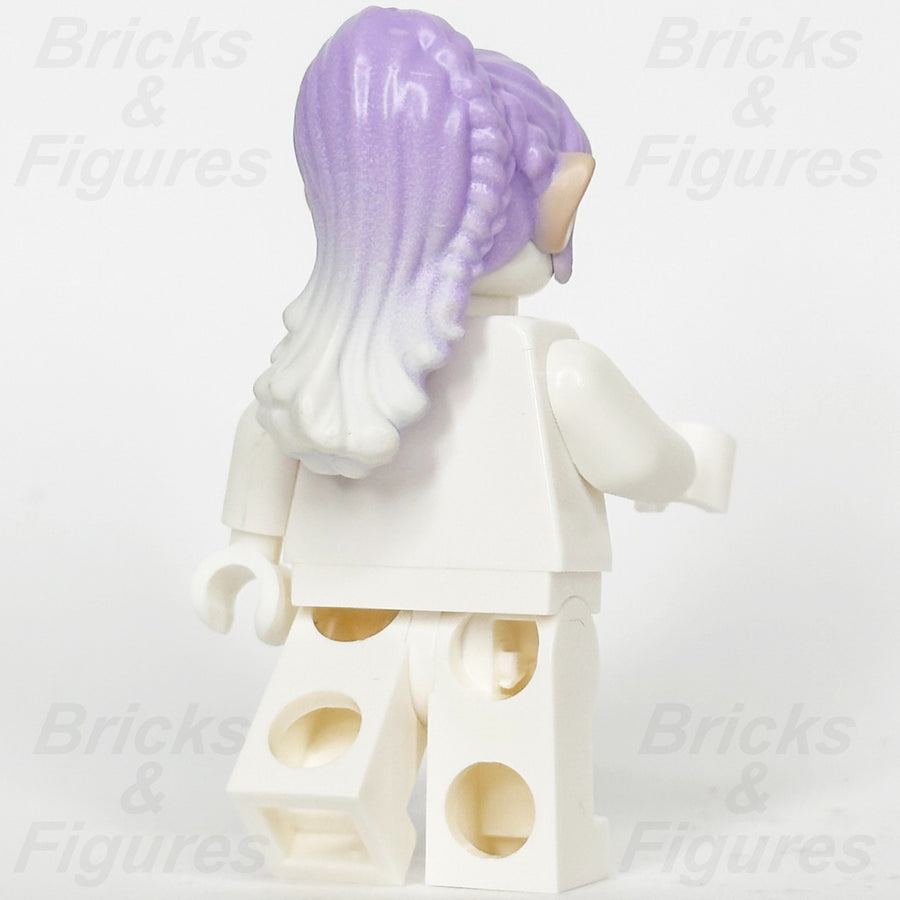 LEGO® Elves Ears Hair Minifigure Part Elf Long Braids Lavender White Tips 411802